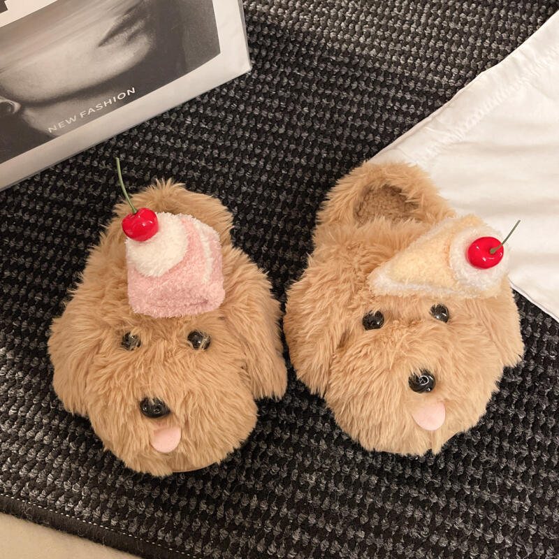 Women Shoes For Winter - 冬ふわふわ女性用スリッパホーム漫画高級デザイナー女性靴フラット屋内かわいいファジーファースライドカジュアルソフトソール暖かい