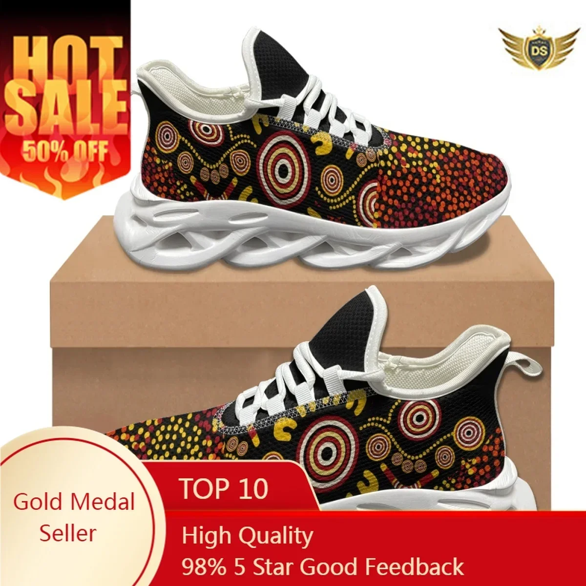 Women Shoes In Australia - オーストラリアアボリジニデザイナースニーカー先住民トカゲアート Casule 快適なフラットウォーキングシューズ抗スリップ靴女性のための