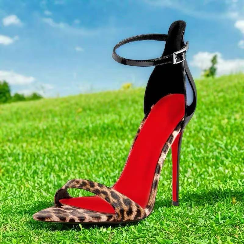 レディース　カスタムメイド　レオパード柄　ポインテッドトゥ　 - Leopard Print Heels のレビューと価格