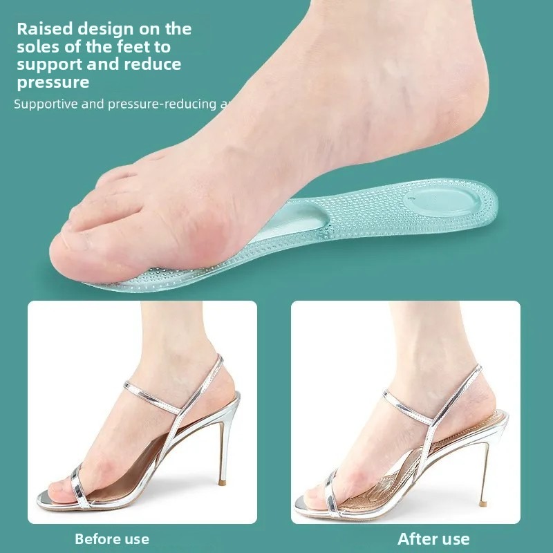 1 ペア透明シリコンアーチサポートインソール女性用ハイヒール - Women'S Shoes High Arch Support のレビューと価格