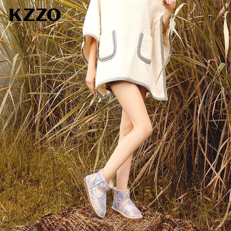 KZZO 新到着オーストラリア冬のスノーブーツ女性本革ショー - Women Shoes In Australia のレビューと価格