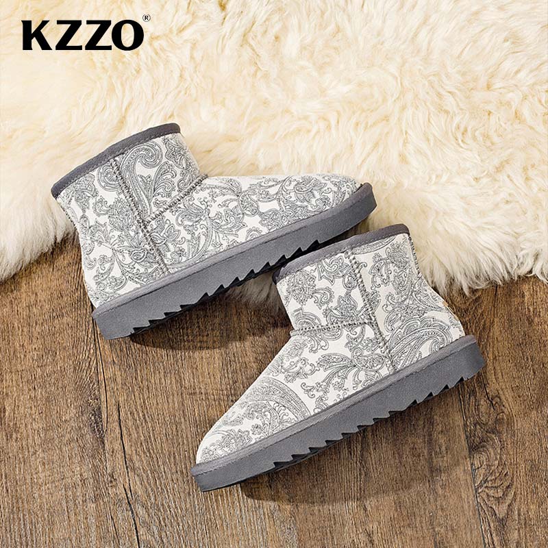 KZZO 新到着オーストラリア冬のスノーブーツ女性本革ショー - Women Shoes In Australia のレビューと価格