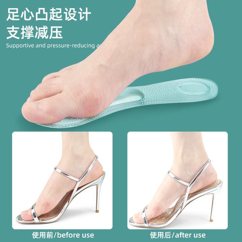1 ペアシリコーンゲル整形外科インソール女性ハイヒールの靴偏 - Women'S Shoes High Arch Support のレビューと価格