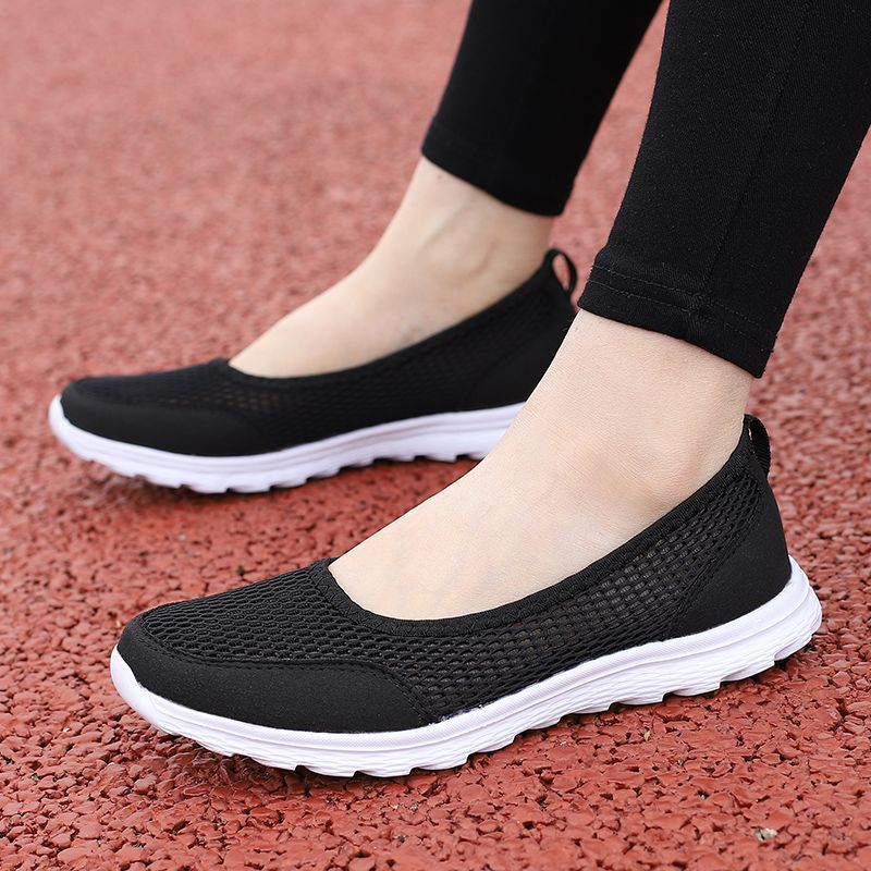 メンズ布靴 春用 幅広 スリッポン メッシュ ウォーキングシ - Women'S Shoes In Wide Width のレビューと価格