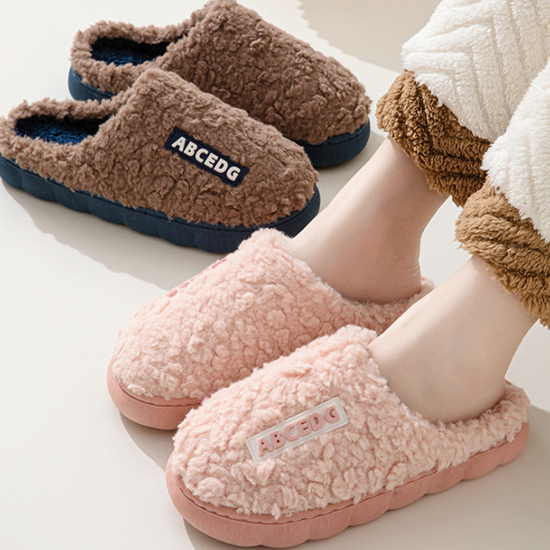 トレンド冬用カップル室内用滑り止め付きメンズ・レディース兼用 - Women Shoes For Winter のレビューと価格