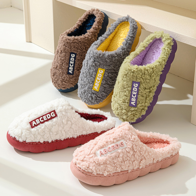 トレンド冬用カップル室内用滑り止め付きメンズ・レディース兼用 - Women Shoes For Winter のレビューと価格