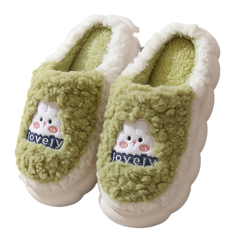 女性用冬用漫画柄キュートなふわふわホームスリッパ 厚底 暖か - Women Shoes For Winter のレビューと価格